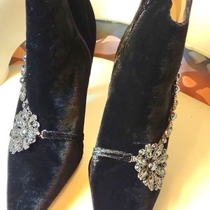 Black Velvet, Bohemian, Size 10 Ankle Boot